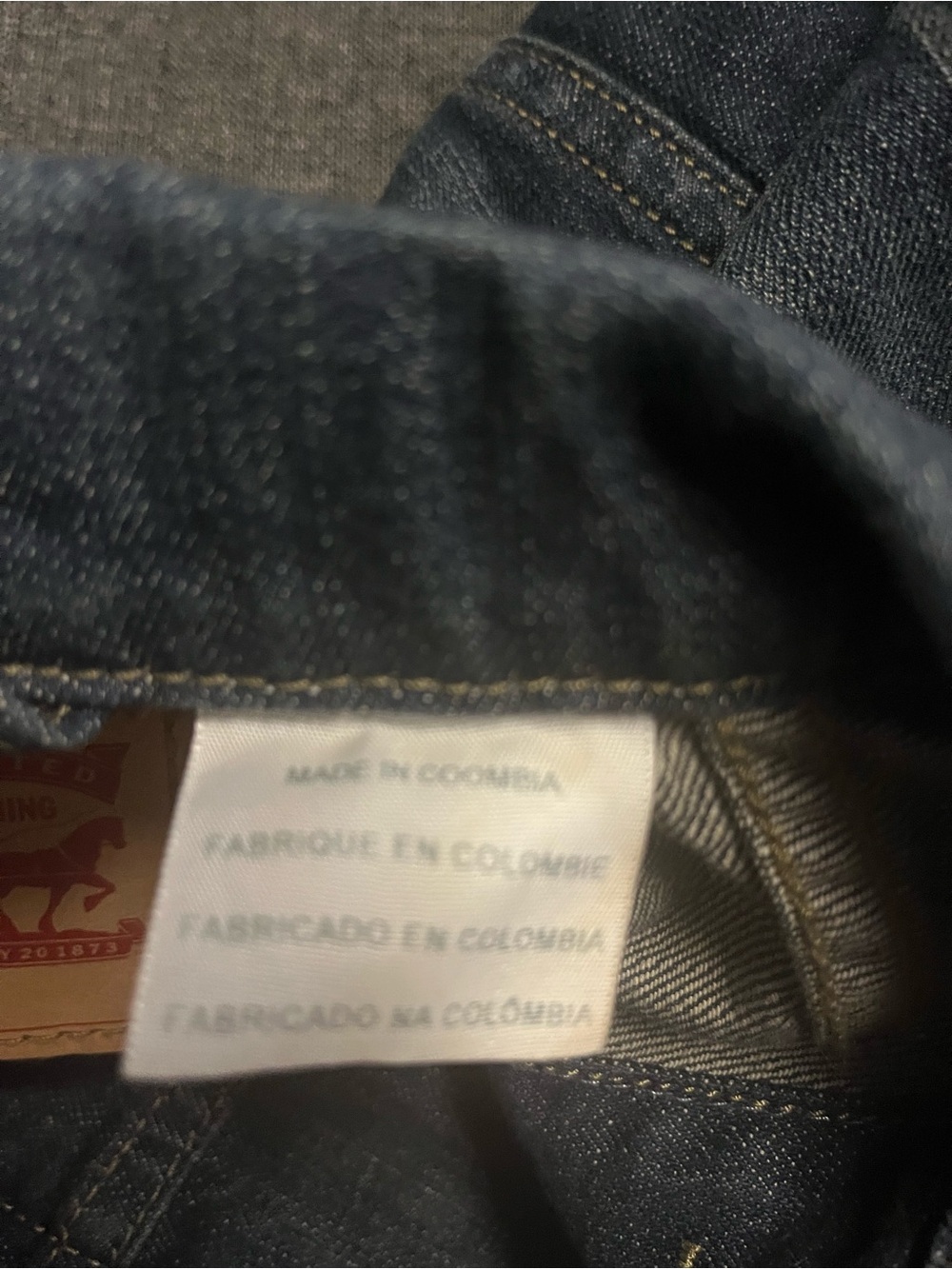 Levi's Strauss Blue Denim WPL-423 CA00342 Trucker Jean Jacket Men's Large - Picture 3 of 5